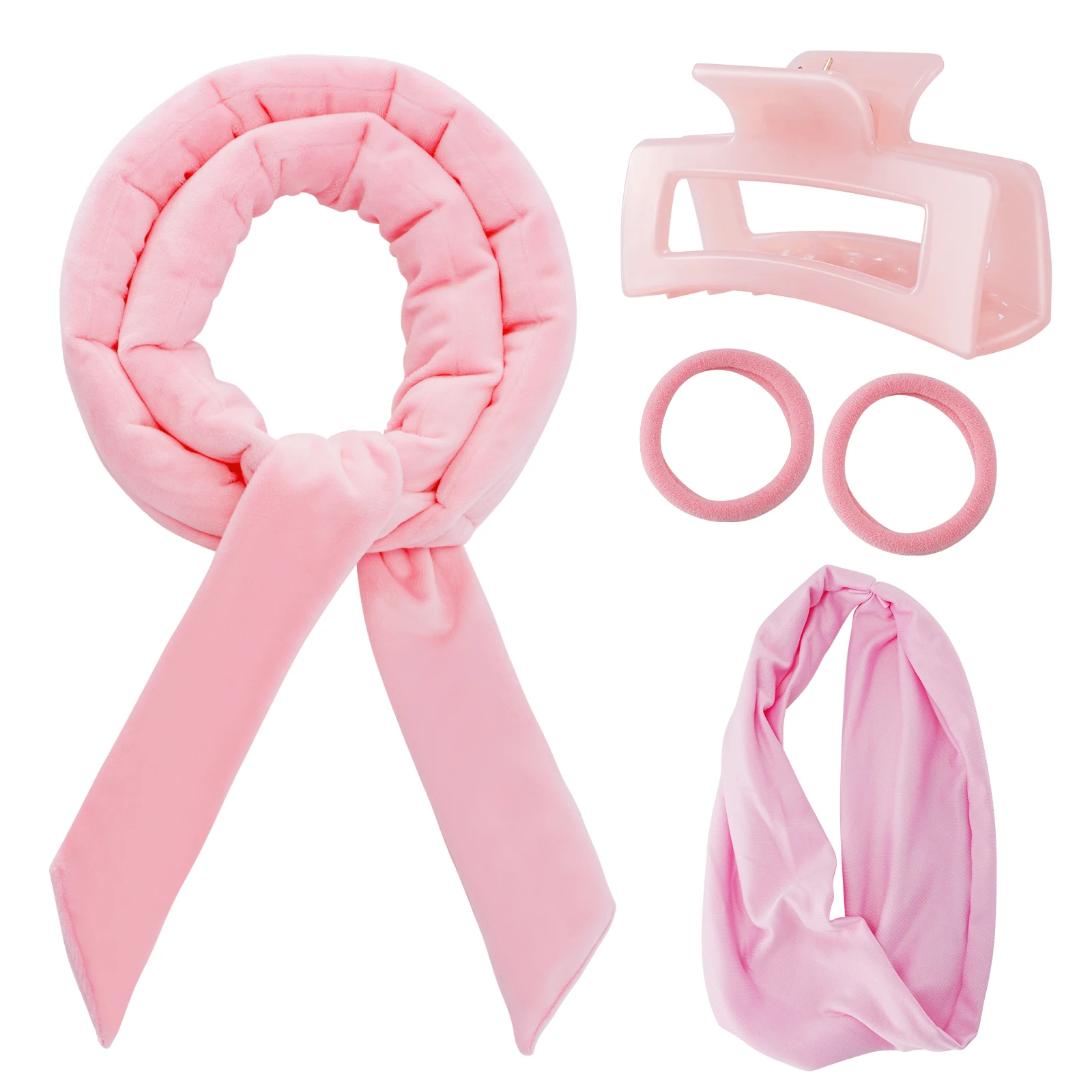 Wholesale Hand-Free Hair Curlers Silk Satin Heatless Set