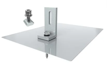 Asphalt Shingle Roof Mounting Roof Flashing Kit With L Feet Solar Mounting System