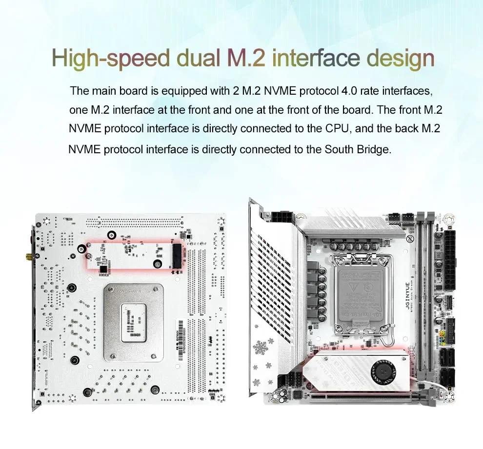 最終値下MiNi-ITX JGINYUE B760I Snow Dream D5 JGINYUE B760I Snow