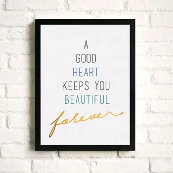 A4 Size Printed Nordic Motivational Wall Art Posters Quotes Letter Painting