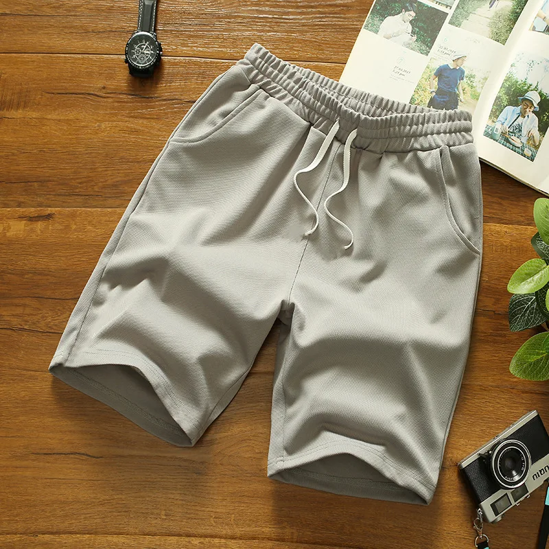 Men's Summer Sport Shorts Thin Casual Bermudas Black Classic Clothing Beach Shorts Male