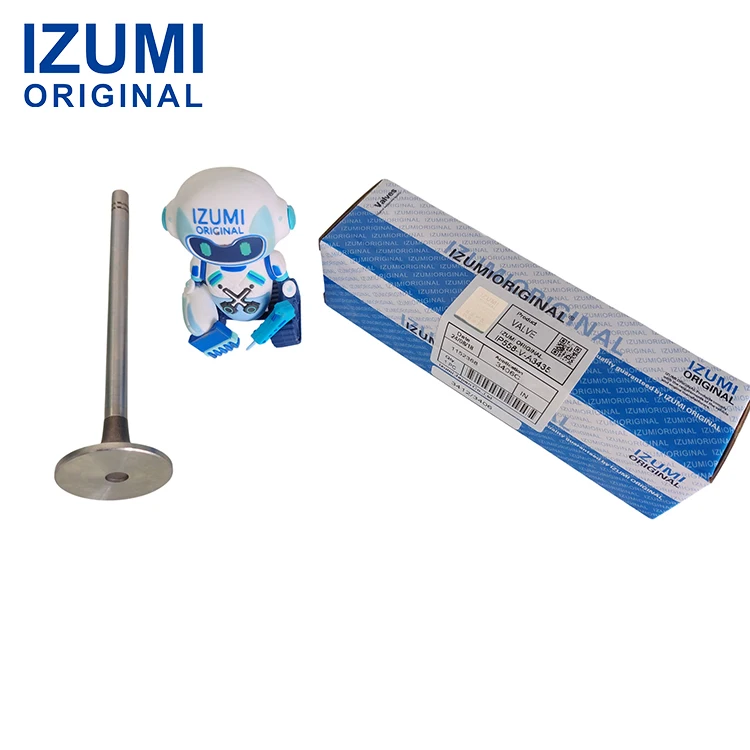 Soupape d'admission à extrémité rainurée longue de 181,28 mm d'origine IZUMI, référence 115-2368. Pour pièces détachées de machines de construction Caterpillar