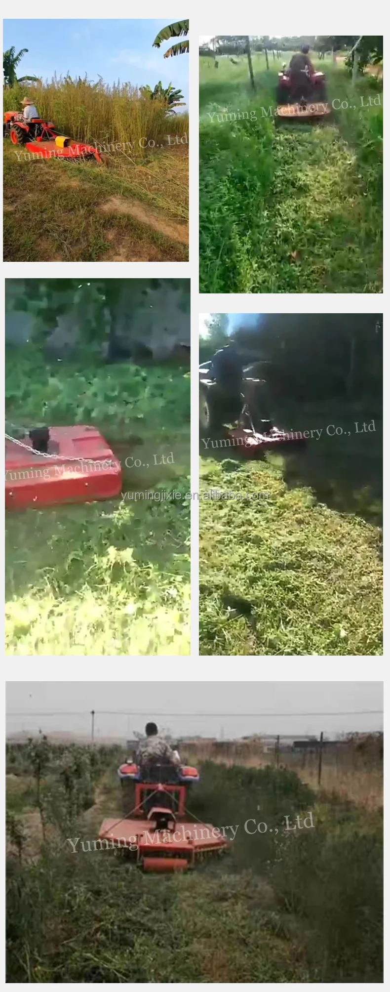 Slasher Machine Operator High Performance Tractor PTO Driven Heavy Duty Grass Slasher Machine