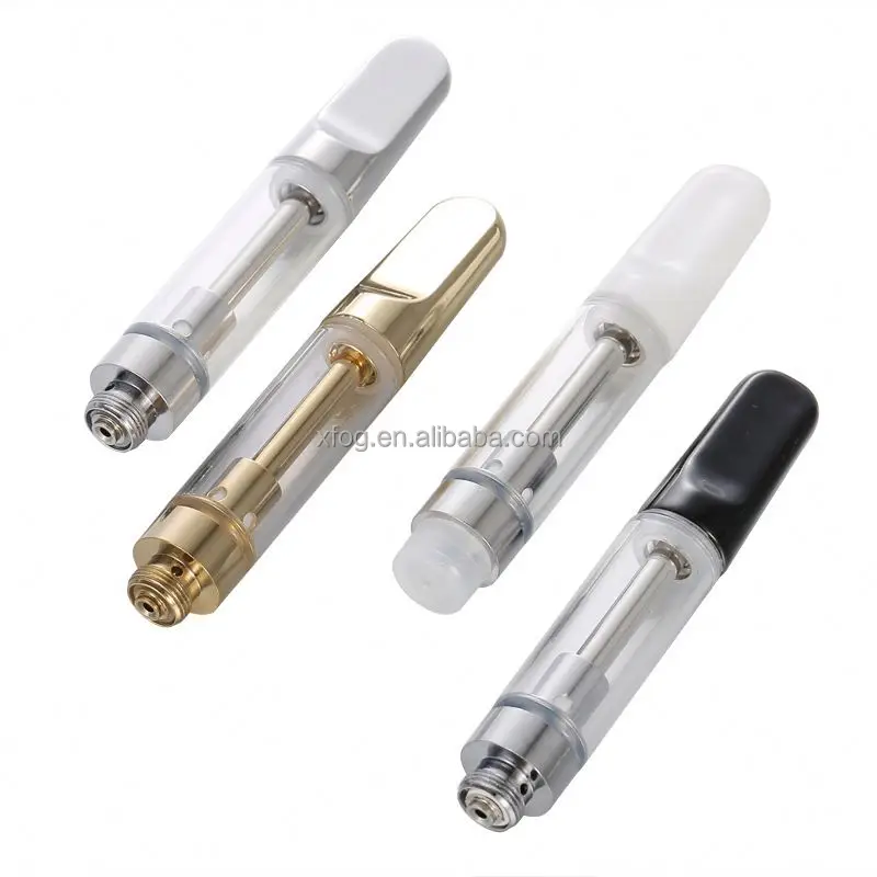 Gold Glass Ceramic Cartridge Empty Cbd Vape Pen Systems Cbd Oil Cartridge