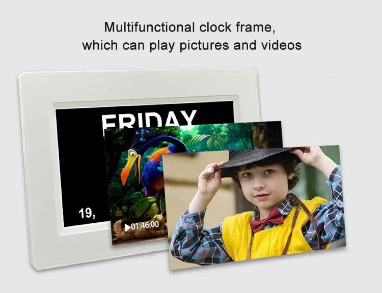 Digital Calendar Day Clock With Extra Large Non-abbreviated Day & Month ...