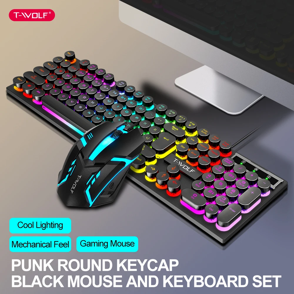 TEAM WOLF Teamwolf - Tastiera da gioco meccanica AZERTY FR, con TEAM WOLF Teamwolf - Tastiera da gioco meccanica AZERTY FR, con
