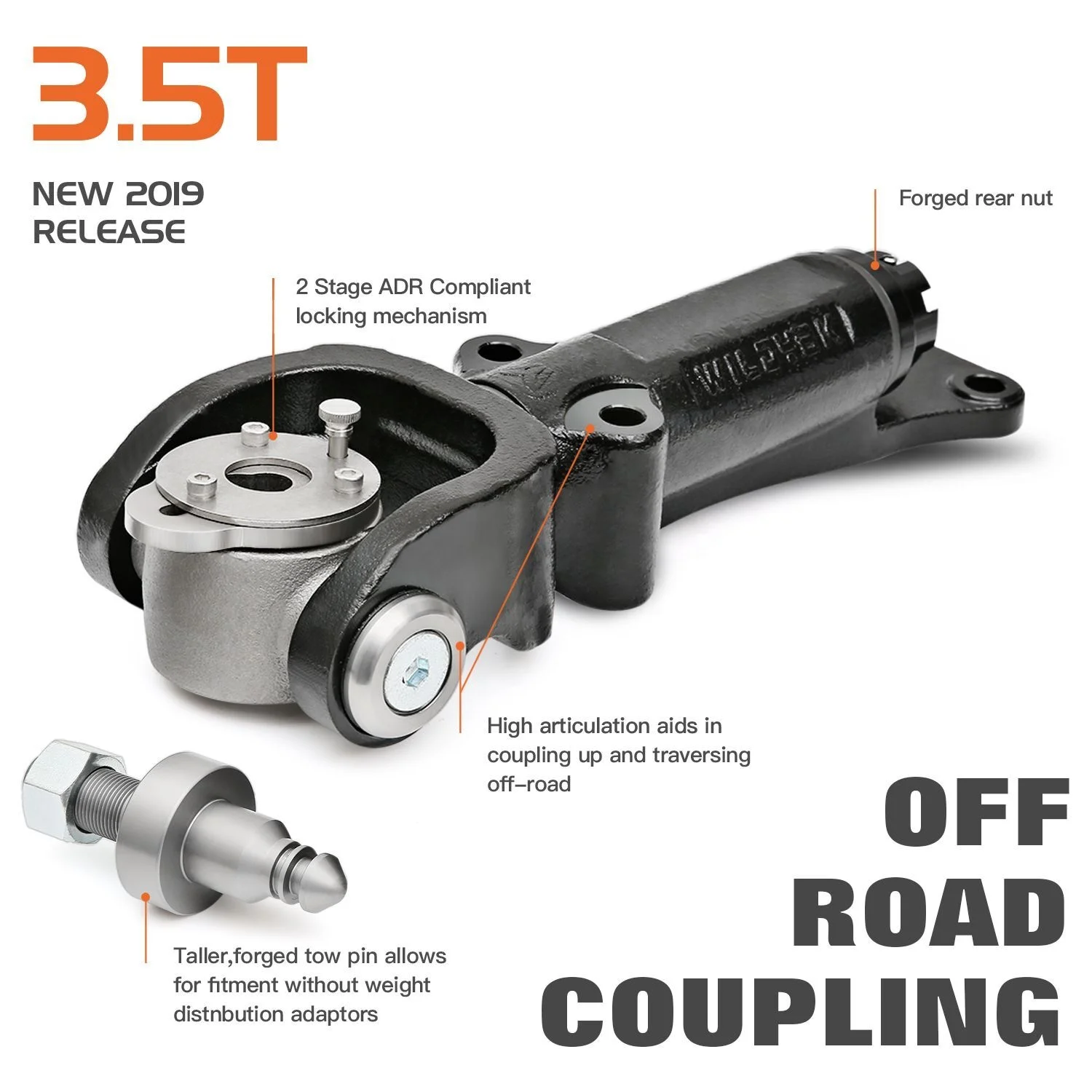 
 Сцепная муфта для внедорожника грузоподъемностью 3,5 тонн для автофургона лодки прицепа вездехода трейлера  