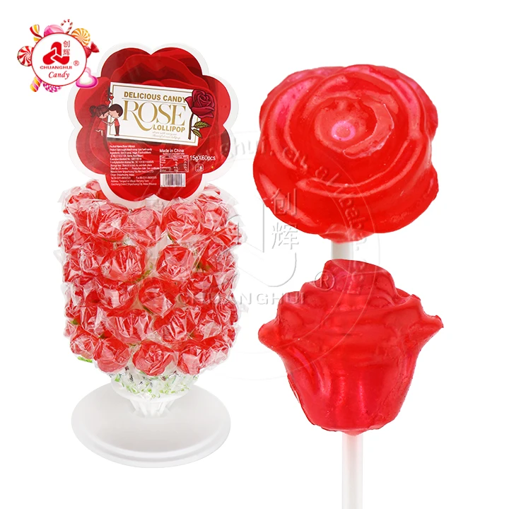 Rose lollipop