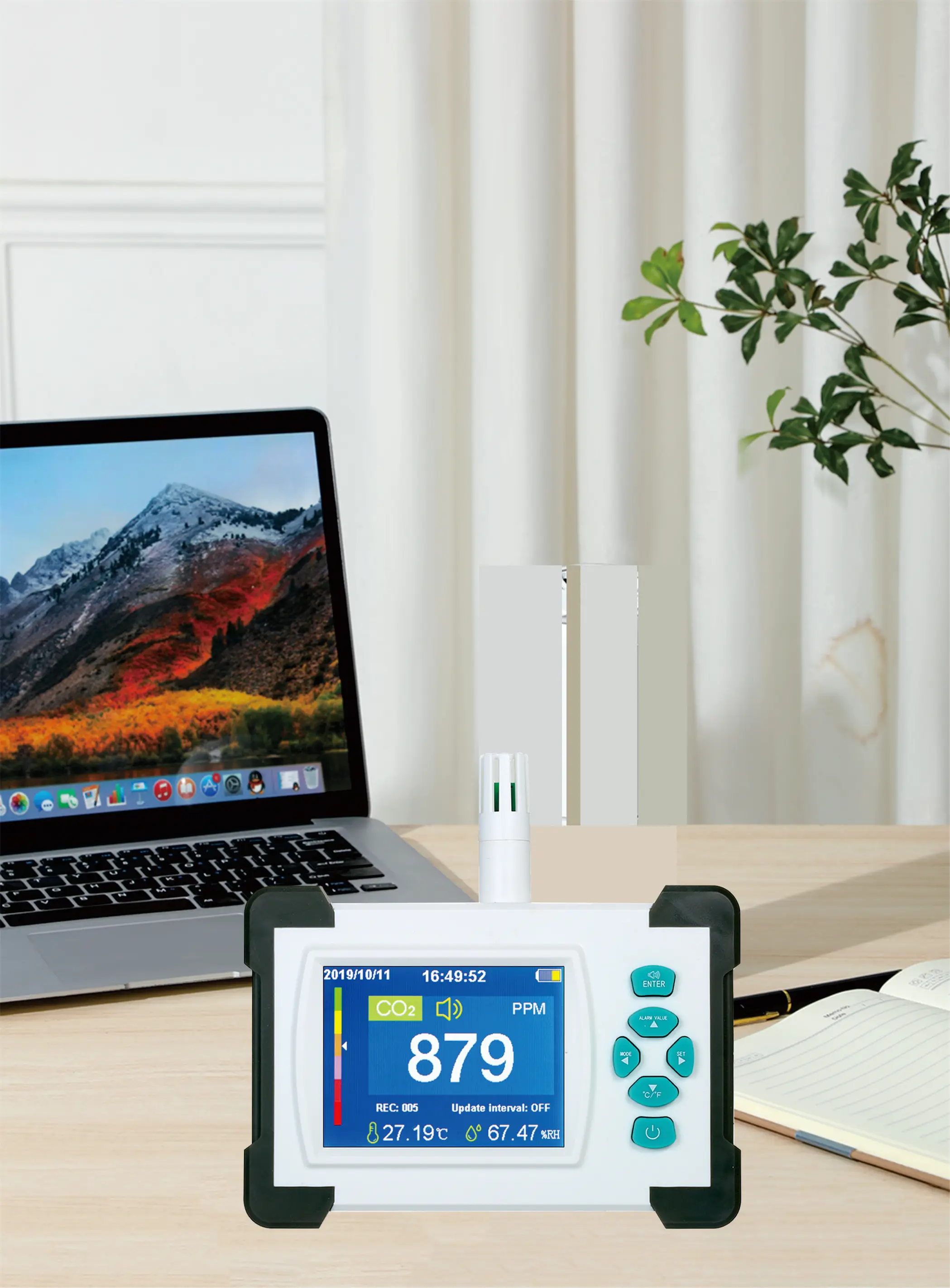 Портативный детектор газа, детектор co2 Temtop M10i