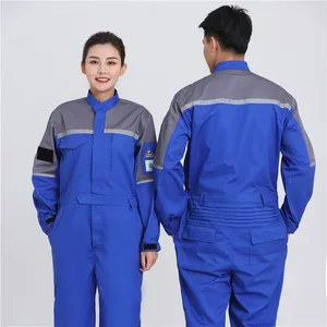 High Quality Reflective Electrician Work Wear OEM Custom LOGO Vehicle Repair Power Engineer Anti-static Coverall Work Clothes