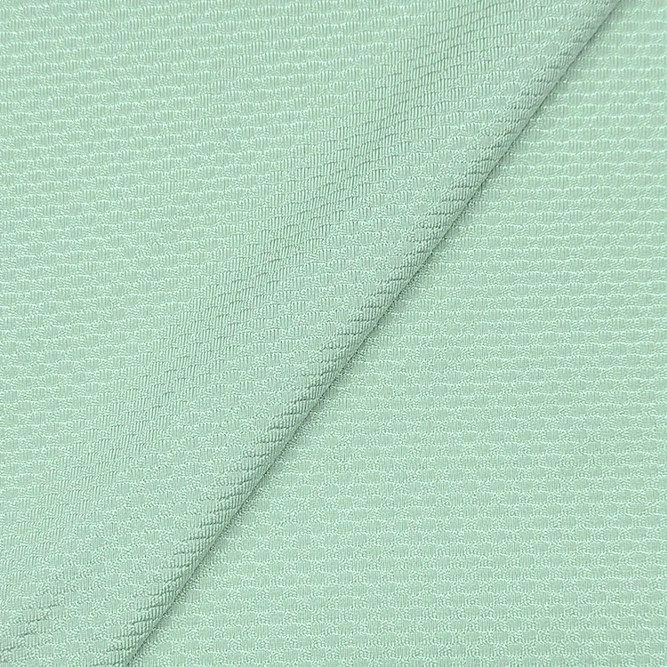 Custom Design Stretch Solid Jacquard Fabric 90 Nylon 10 Spandex Material Swimwear Fabric for Sale