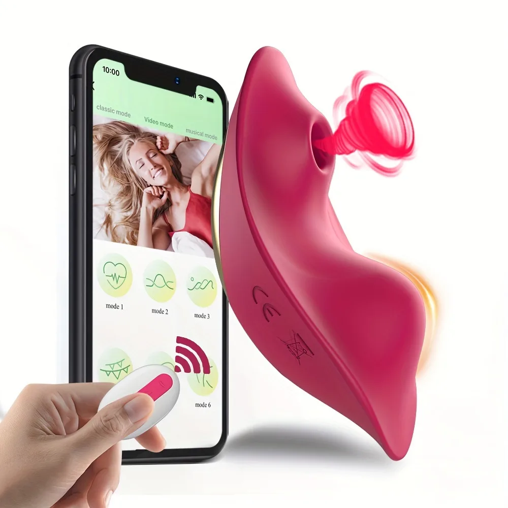 wearable suction vibrator Roomfun®Outdoor remote control wearable panty vibrator clitoral Suckin –  honeysx main image 1