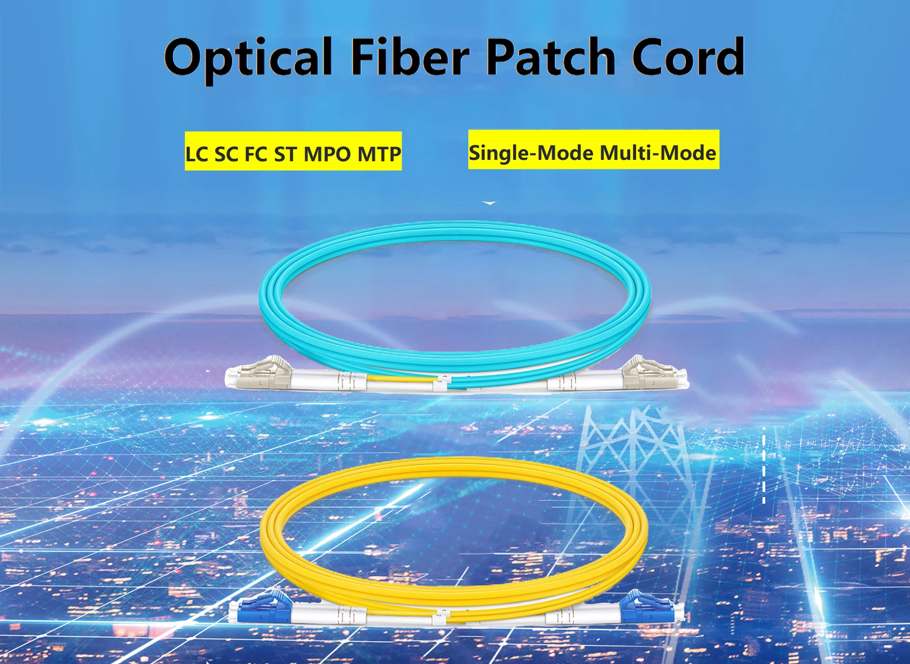 Multi Mode Duplex Lc/upclc/upc 2.0mm Om5 Optical Fiber Patch Cord