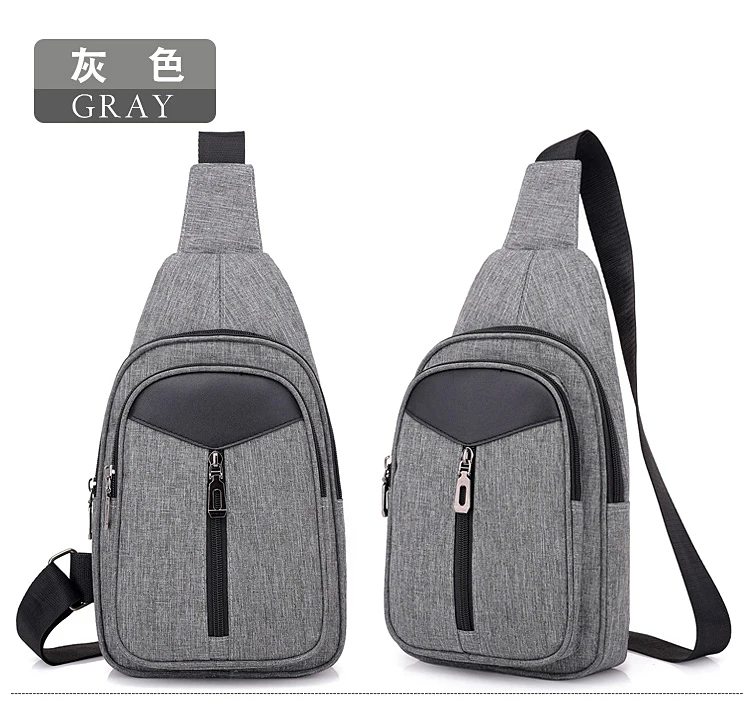 Chest bag men's backpack 2021 new casual waist bag canvas mobile phone small  shoulder bag