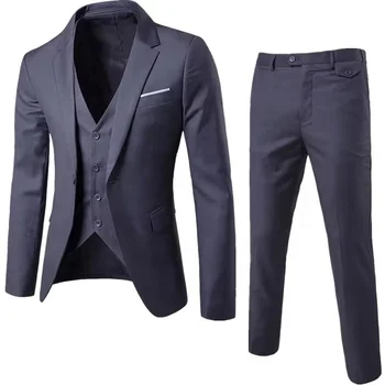Mens 2 Pieces Tuxedo Shawl Lapel Slim Fit One Button Color Clashing Design Suit Wedding Blazer Jacket and Pants Set