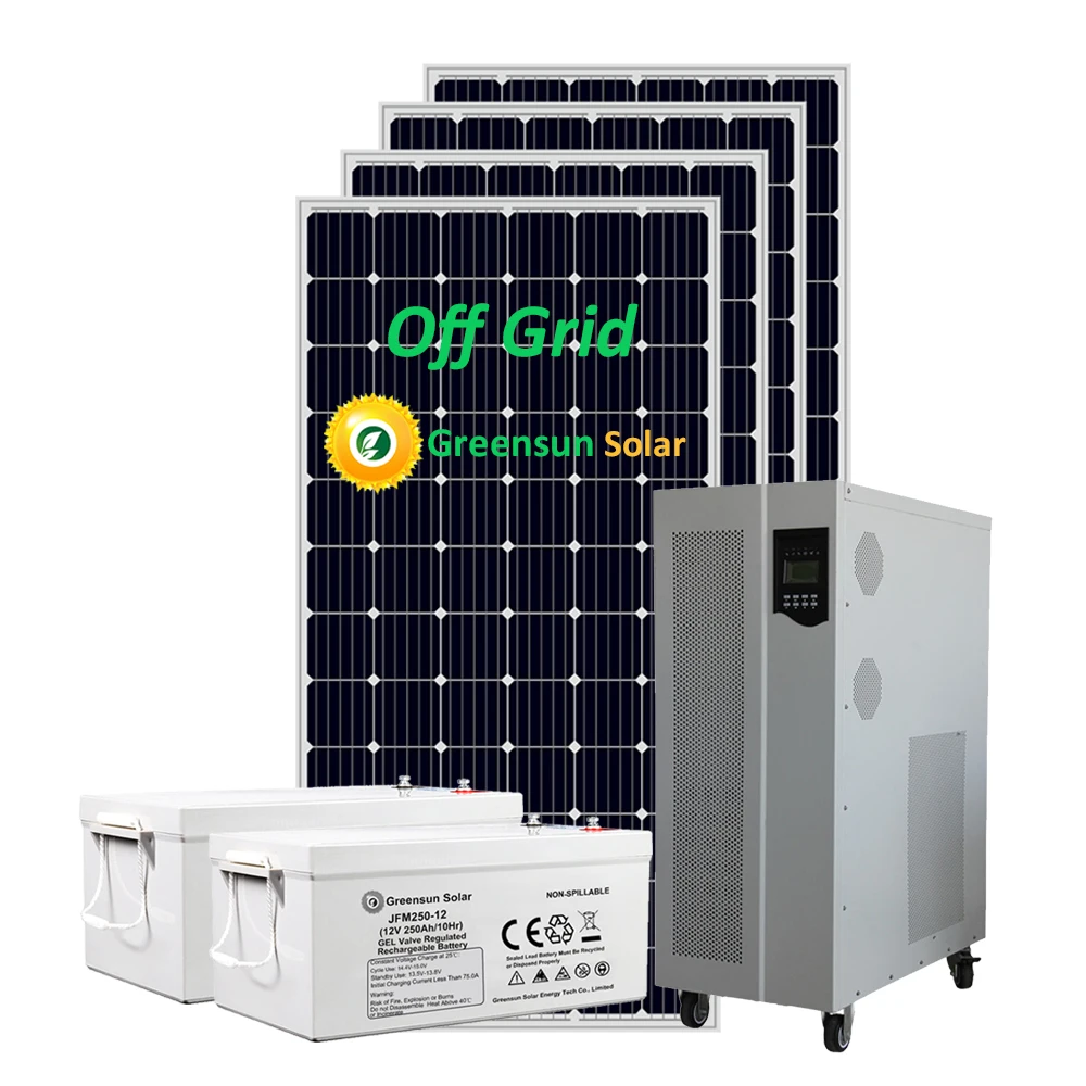 Greensun Free Shipping 3kw 5kw 8kw 10kw Solar Energy System 10kw Home Solar System