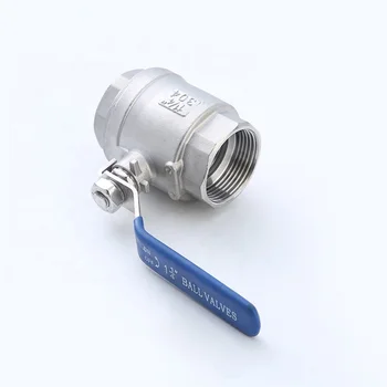 Stock High-quality BSTV 2PC Ball Valve -1in (DN25) 316 1 Piece Silver Stainless Steel Normal Temperature Manual Valve General