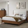 Beige + Walnut + Boucle + Solid Wood