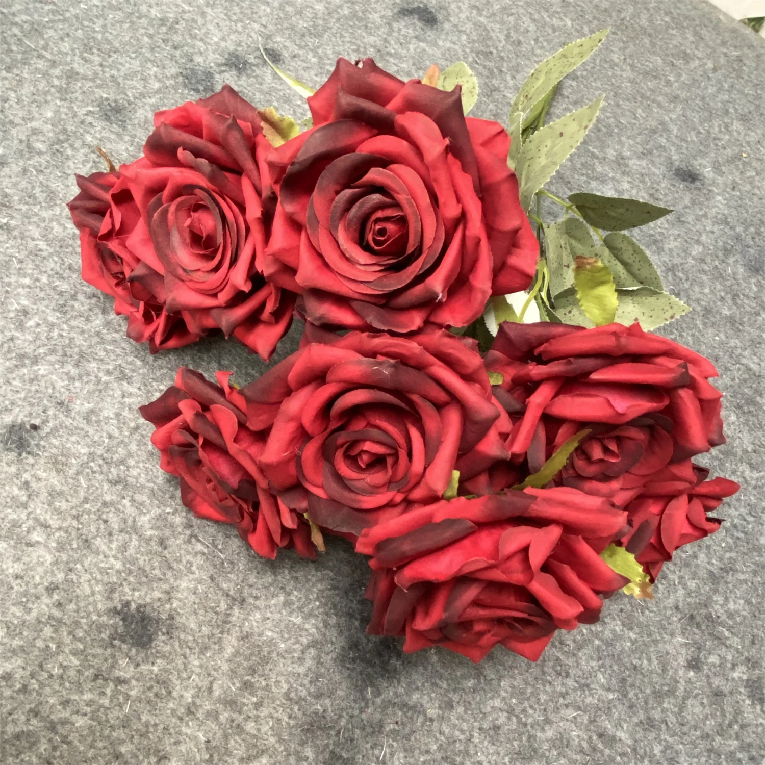 Best-selling 9-head Diamond Rose Artificial Flower Rose For Wedding ...