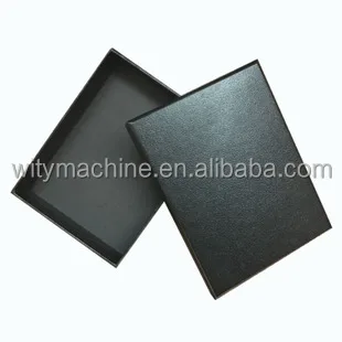 Rigid Box Making Machine with Corner Pasting + Surface Paper Gluing + Box Wrapping