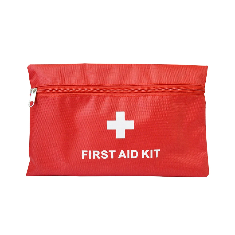 Red Color Handy Home First Aid Kit Bag And Pouches Customizable Styles