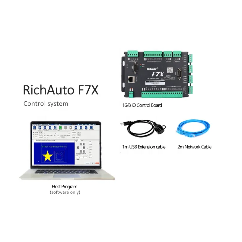 3 Axis ATC Linear Tool Rack CNC Router 24 Tools Automatic Tool Change RichAuto F737 Servo Stepper 3 Axis Dsp Controller