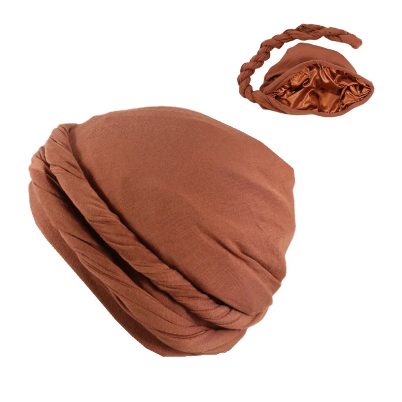 Yohou 2PCS Turban for Men Halo Turban Satin Lined Turban for Men Head Wraps  for Men Women Men's Turban for Sleeping Nature Hair : :  Clothing, Shoes & Accessories