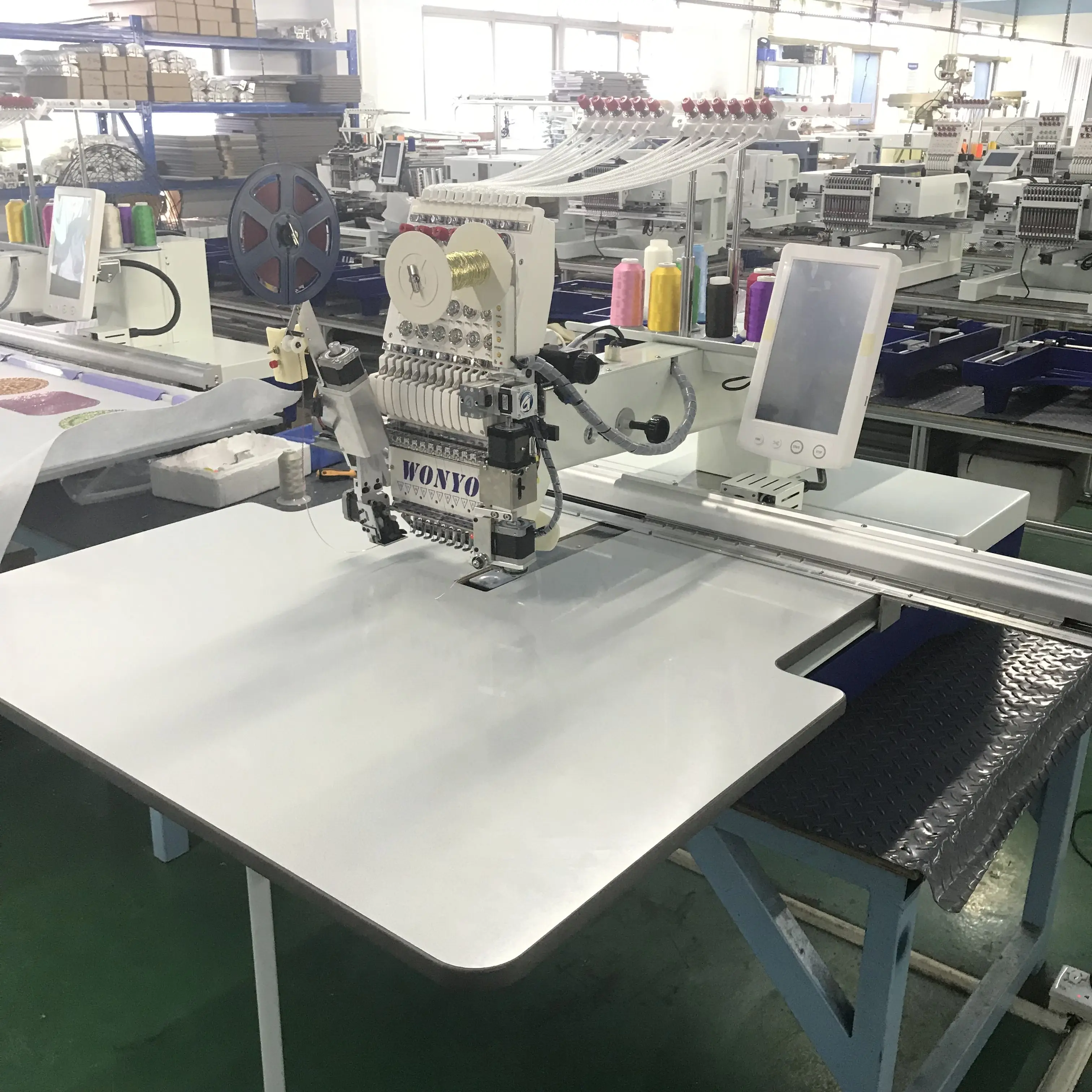 Digital Single Head Flat Embroidery Machine with Sequin
