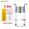 Blue 3.8m ladder  with hook  step space 30cm