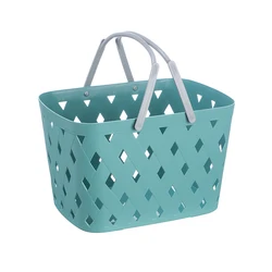 Корзина для белья органайзер грязной одежды пластиковая корзина хранения корзины из полиэтилена с ручкой в ванной