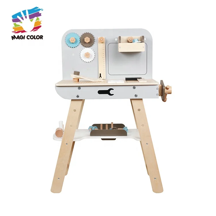 Оптовая продажа миниатюрная образовательная деревянная сумка для игрушек и инструментов детей W03D133