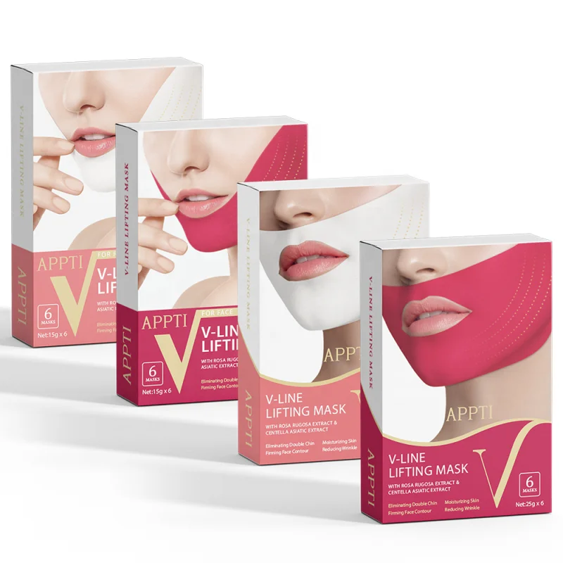 Wholesale Double V Line Face Lift Mask And Lifting Patch For Chin Up & V Line Collagen Mask