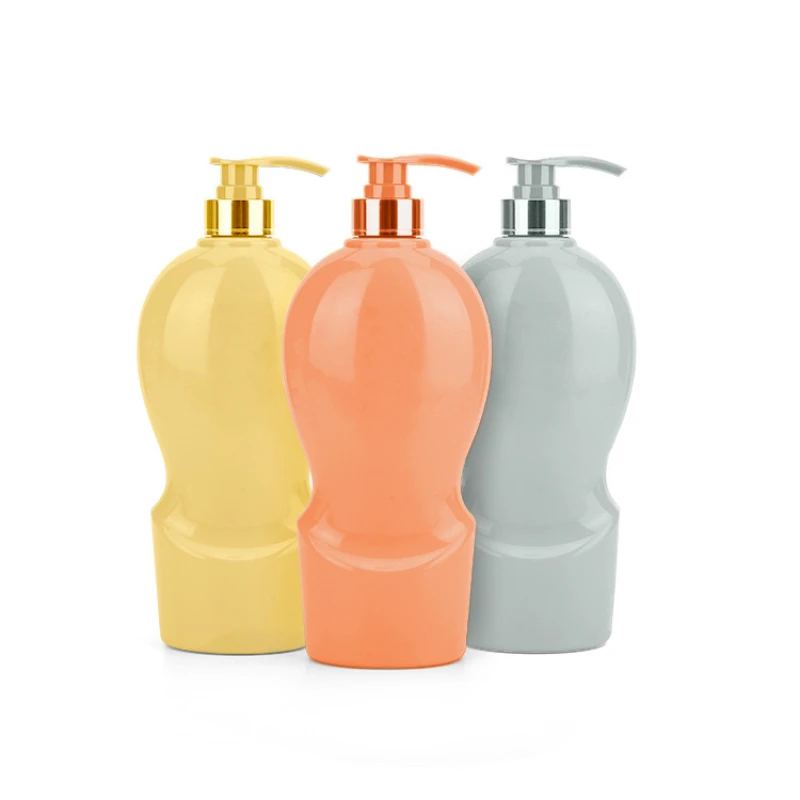 Factory Direct Sales 50ml 780ml Large Volume Shampoo Body Wash Cosmetic Plastic Bottle With Electroplating Pump