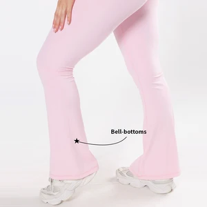 Custom Logo Nylon Spandex High Waist Sports Yoga Leggings Butt Lift Quick Dry Four-Way Stretch Anti-Bacterial Fabric for Yoga