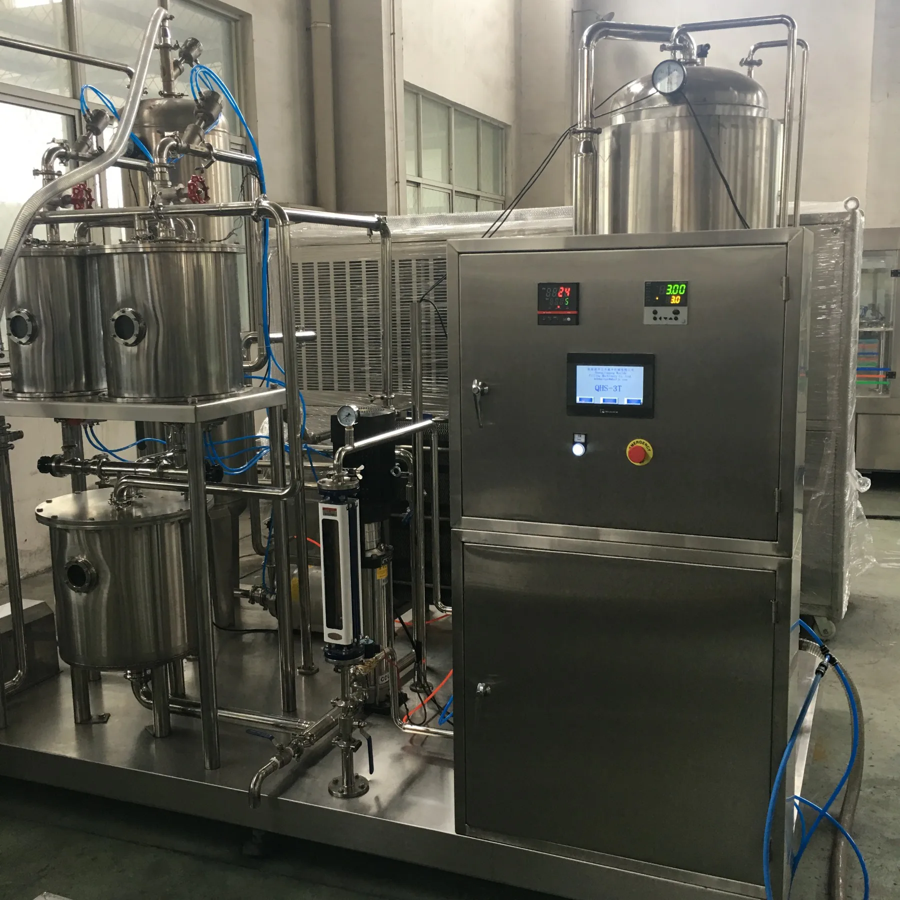 Машина для смешивания газированных безалкогольных напитков высокой плотности, 3000 л в час