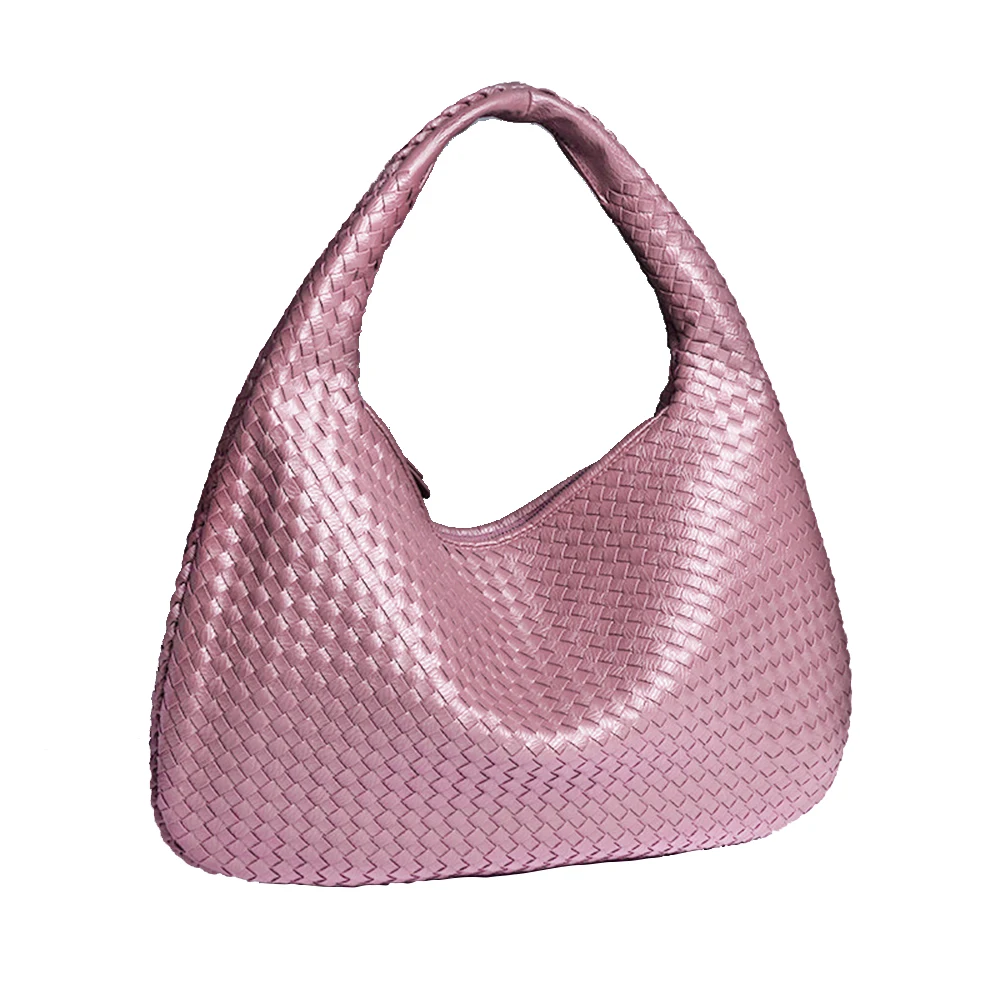 Woven Bag Leather Hobo Handbags for Women, Top-handle Shoulder Tote Braided  Bag Underarm Purse
