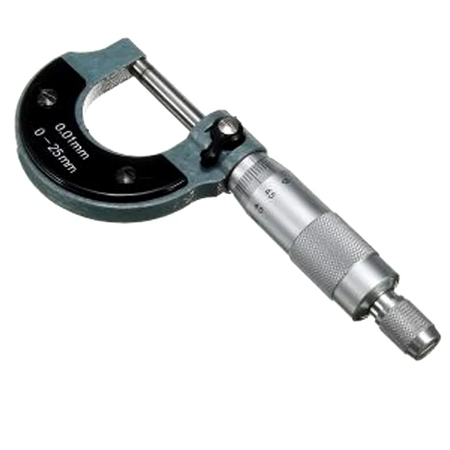 0-25mm 0.01mm Gauge Outside Metric Micrometer Tool With Metal Caliper Tool O PHI 