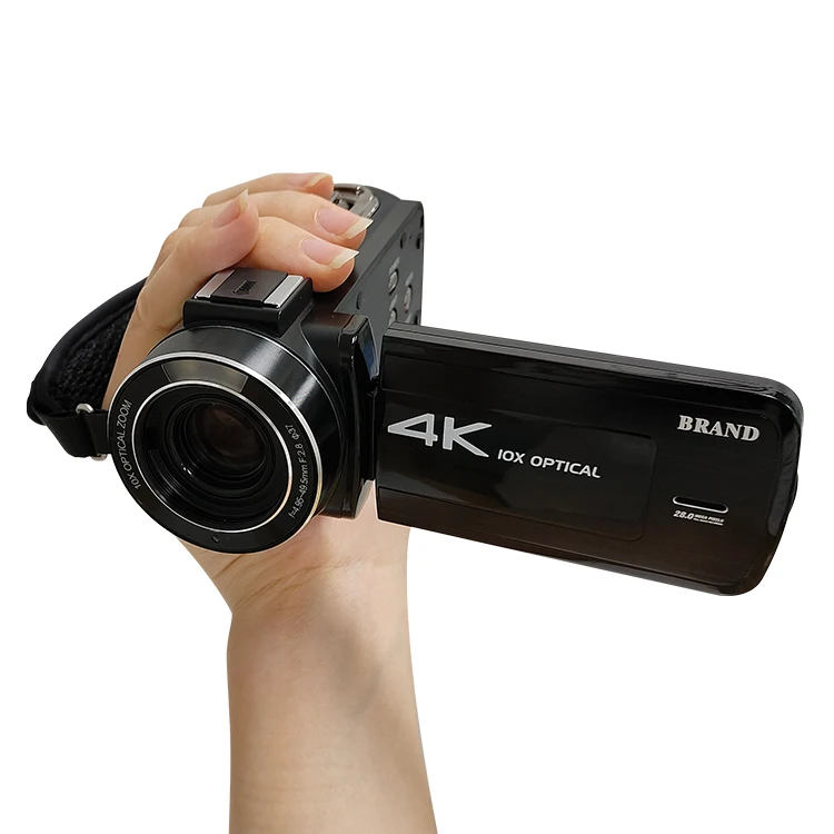 Handheld Vlogging Camera 4K Recorder with 10X Zoom