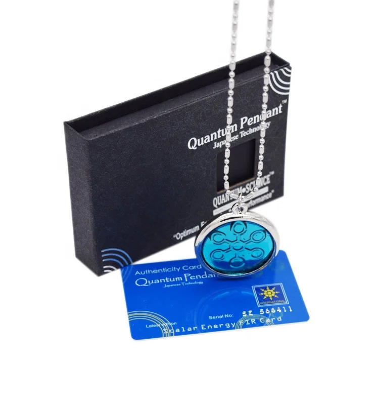 Custom Bio Chi Disc Quantum Jewelry Necklace Emf Blocker Anti Radiation Scalar Energy Pendants Negative Ion 5000 Nano Pendant