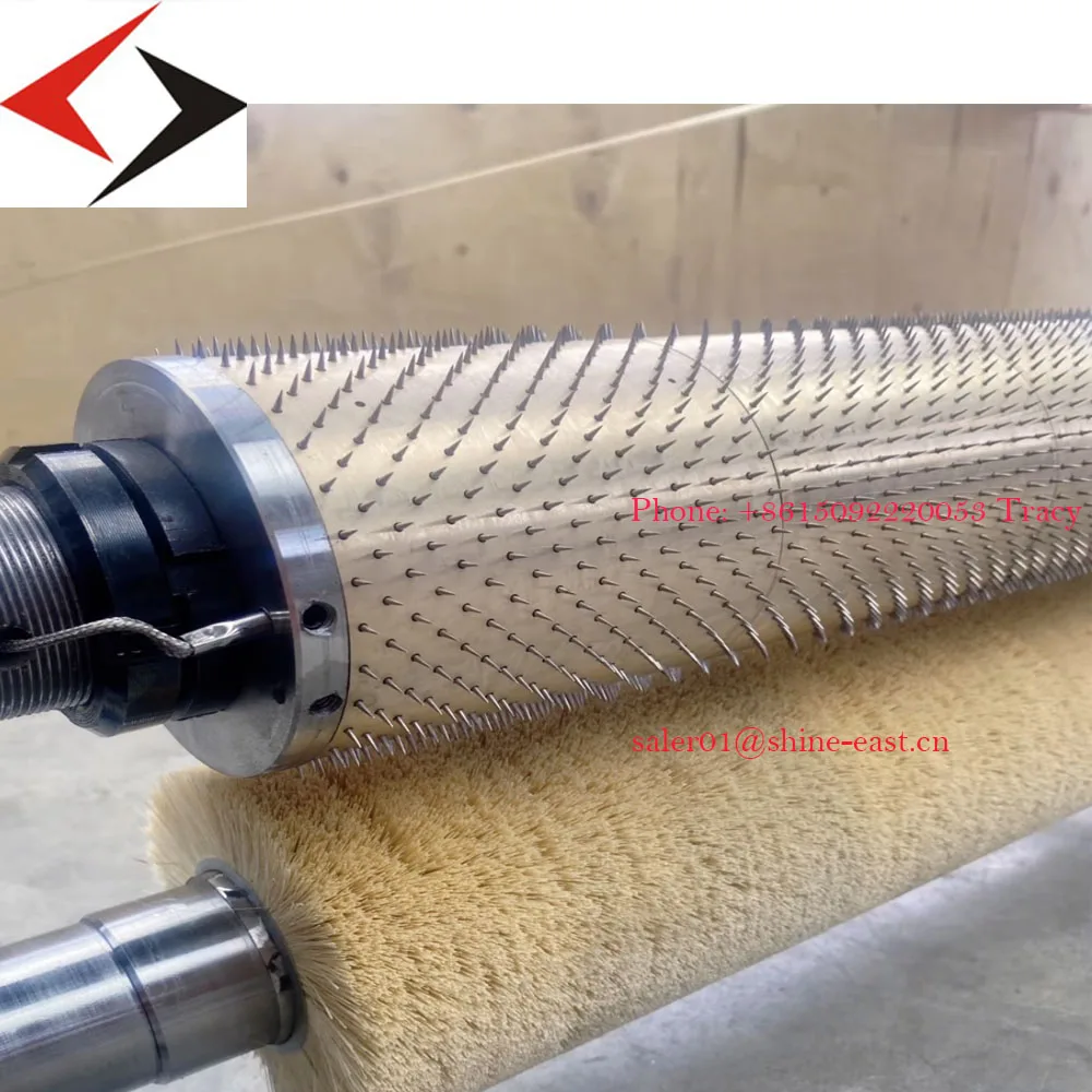 Online Micro Perforation Rollers Needle Segments Pin Sleeve Spiked Roller Shaft  for Making Vent Film and Breathable Fabric