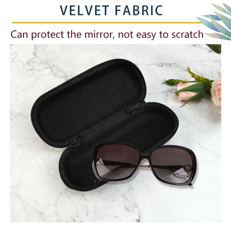 Travel Oxford Sunglasses Organizer Pouch Box Portable Eyeglasses Zipper Bag EVA Hard Glasses Case factory