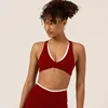 Twist cross vest red