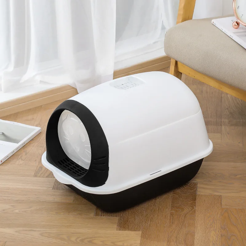 Wholesale Fully Enclosed Large Cat Litter Box Separate Design Easy