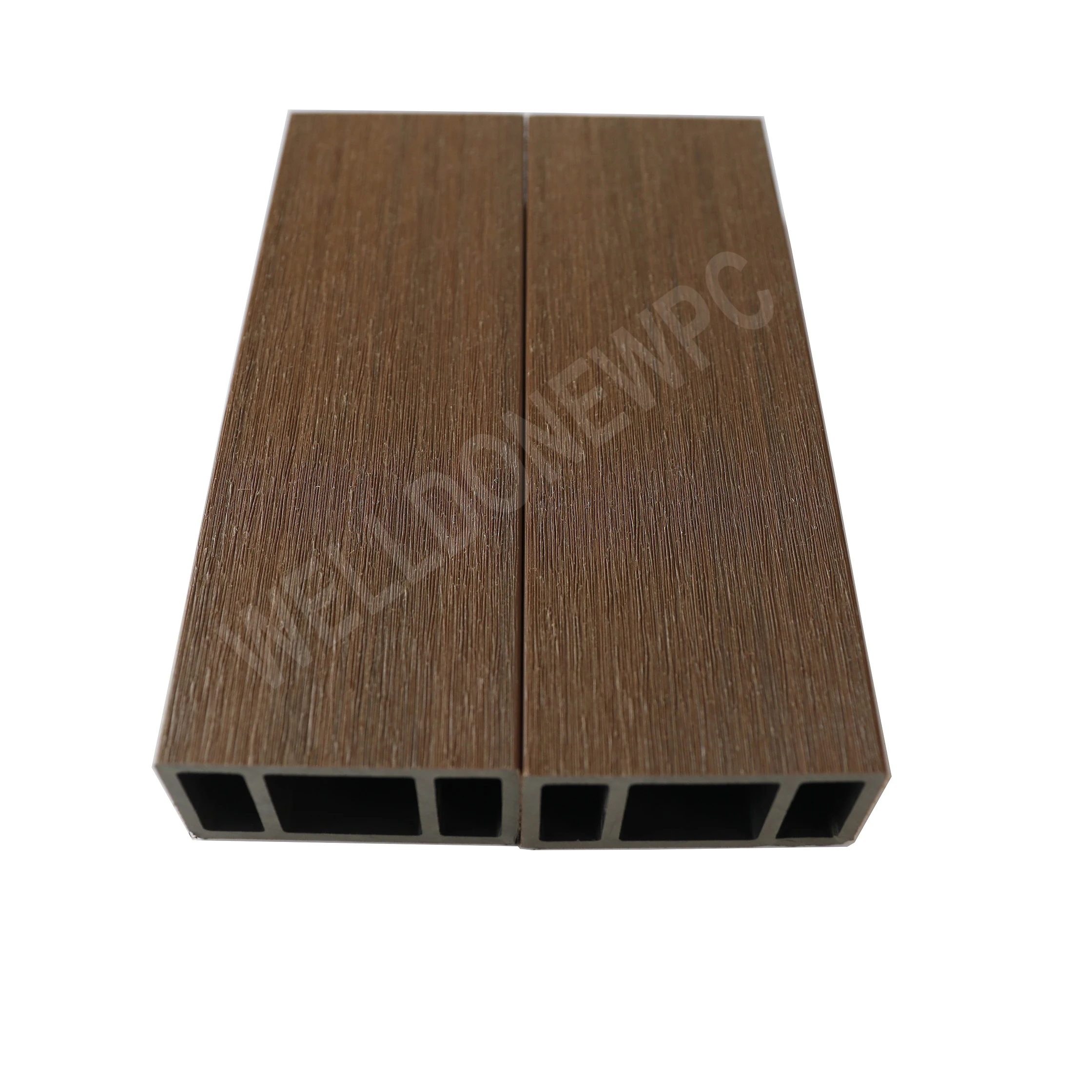 Exterior Decoration Custom Hollow Fluted WPC Timber Tube