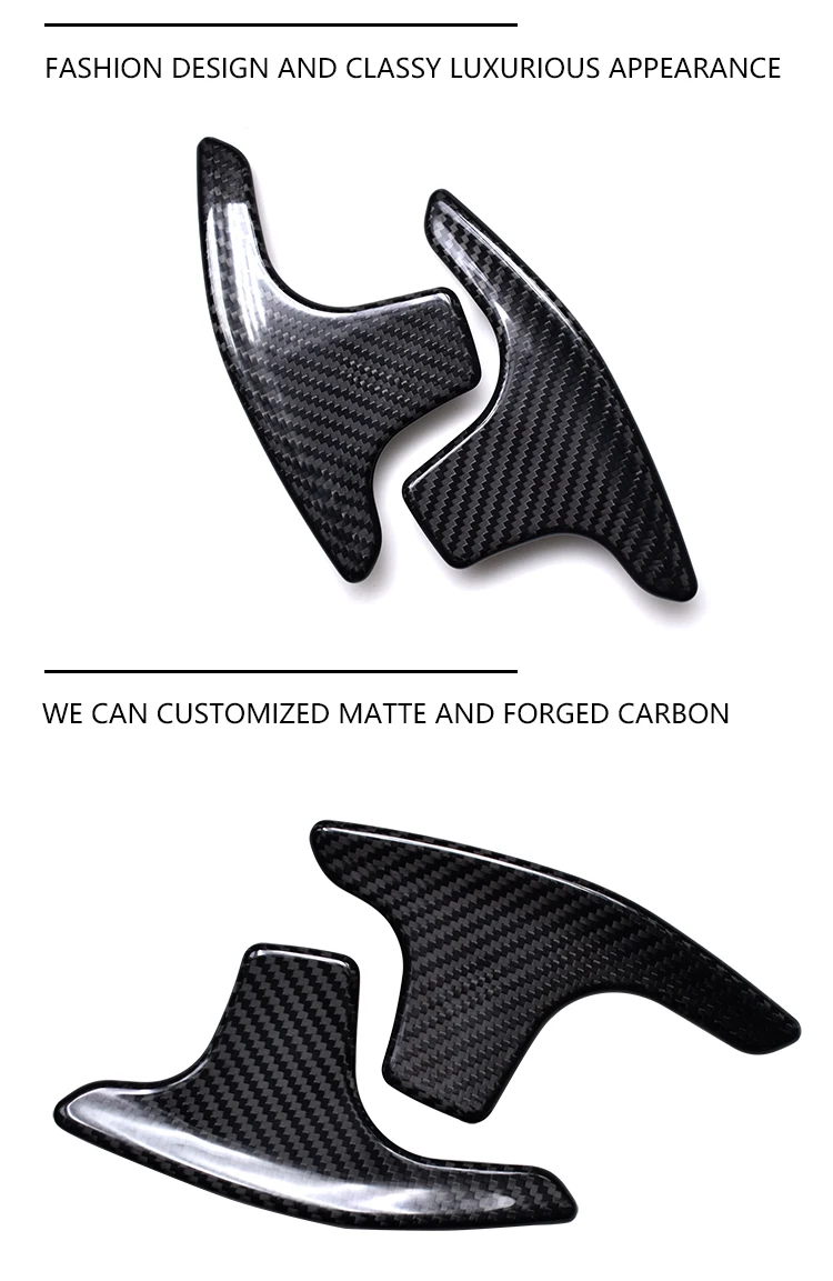 Sk Custom Replace Style Carbon Fiber Shifter Paddles For Kia Stinger ...