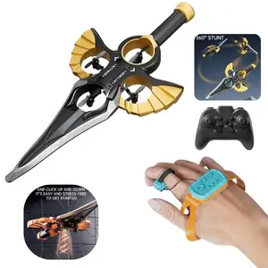 ITTL 360° Circling RC Stunt Flying Sword with Light RC Flying Toy 2.4G Stunt EPR Airplane Remote Control Flying Model for Kids