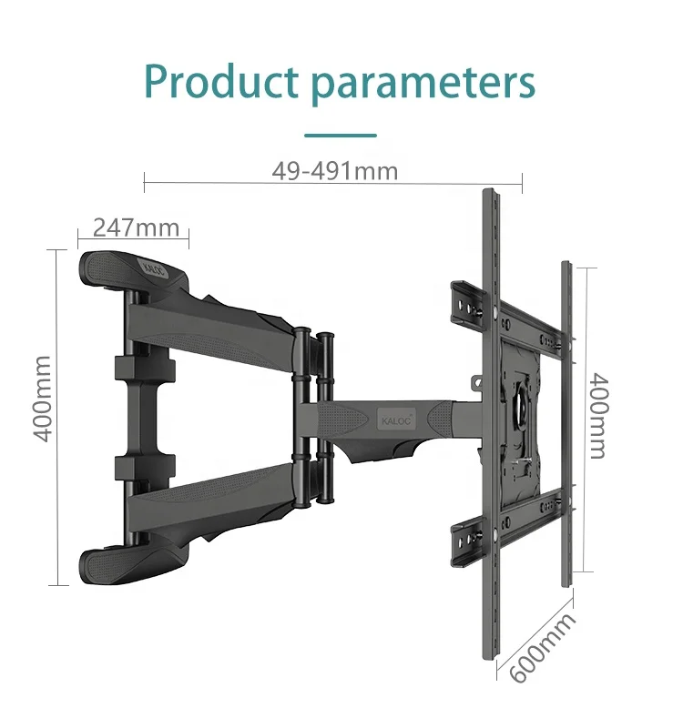 KALOC X8 Full Motion TV Wall Mount Bracket for 32