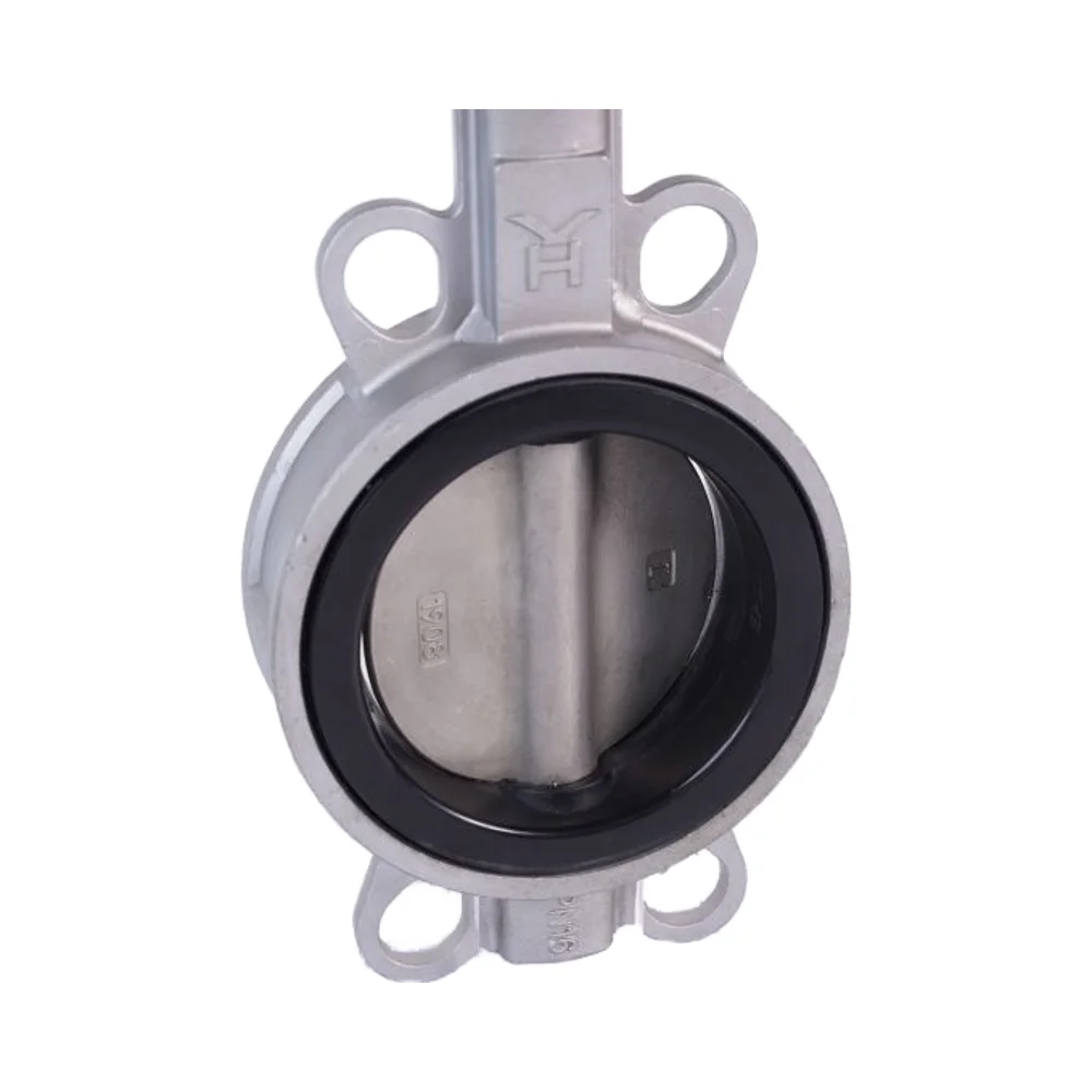 PN16 Manual 3-Inch DN80 Wafer Type Butterfly Valve Cast Steel Stainless Steel Body Ductile Iron Disc SS410 Shaft EPDM Seal Water factory