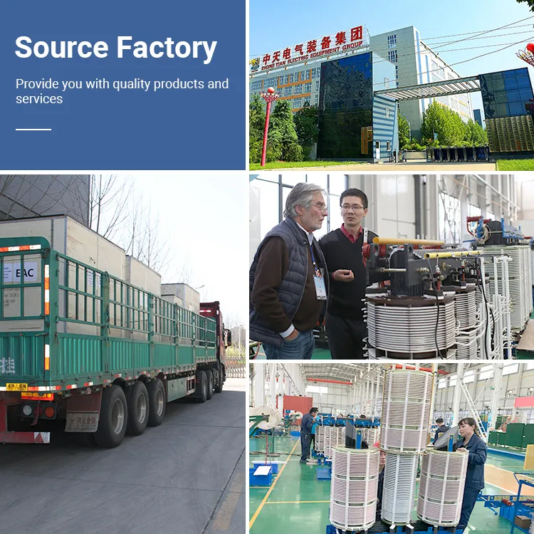 High Voltage Output Voltage 6kV 10KV 15KV 50Hz Frequency Conversion Three-Phase Rectifier Transformer
