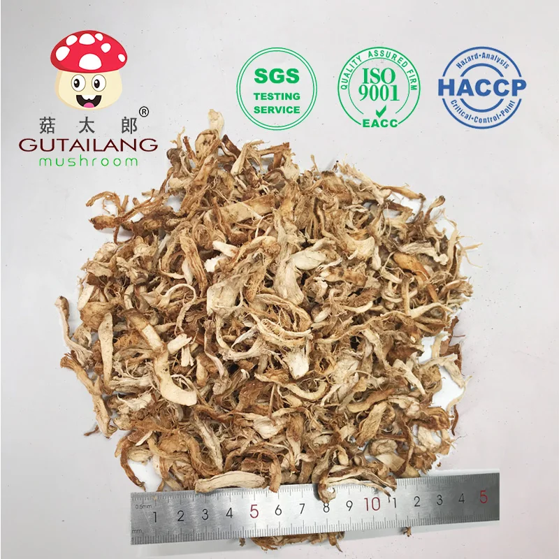 Сушеные измельченные стебли грибов шиитаке, измельченные стебли грибов, сырье для растительного мяса, оптовая продажа, дешевое веганское мясо